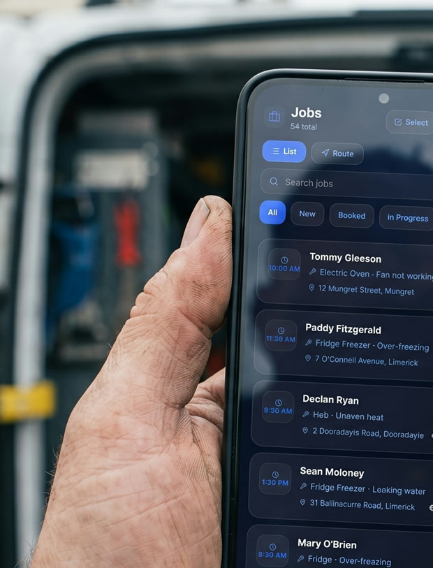 Jobs organised